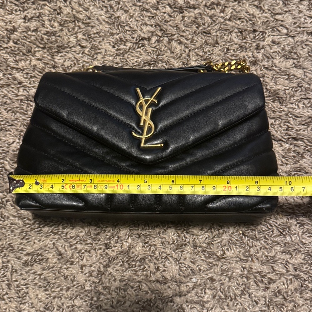 Black Chevron Leather Crossbody - Picture 6 of 8
